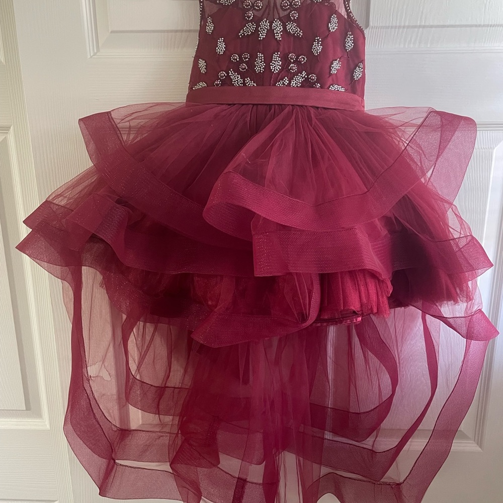 Dark red Girls dress